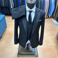 زي رجالي جديد من Homme ملابس شعبية بدلة رجالية فاخرة مناسبة للحفلات والرعاة طقم بدلة سهرة 3 قطع جاكيت + بنطلون + صدرية - Image 6